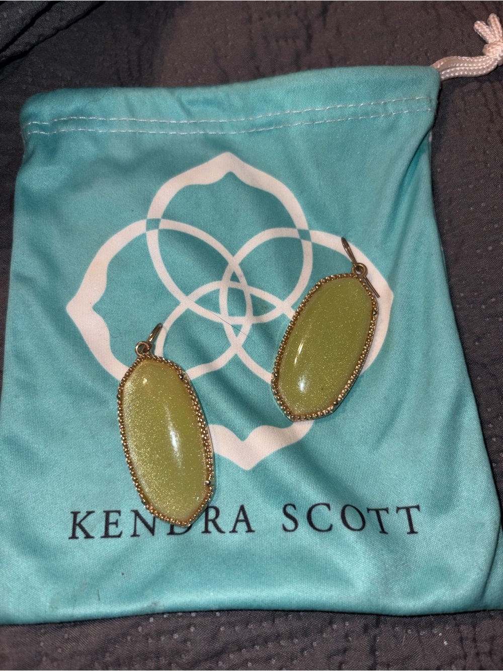Kendra Scott Yellow Gold Elle Drop Earrings - Picture 5 of 8